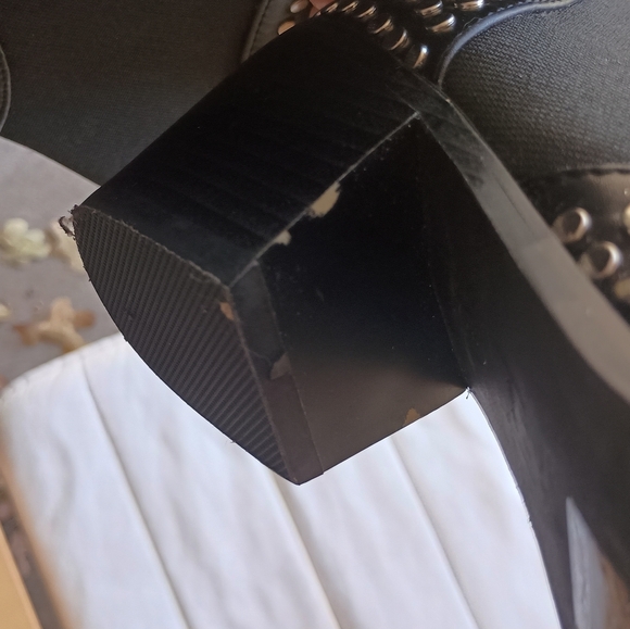 Shu Shop Studded Black Ankle Cowgirl Boots_8 - Picture 8 of 8